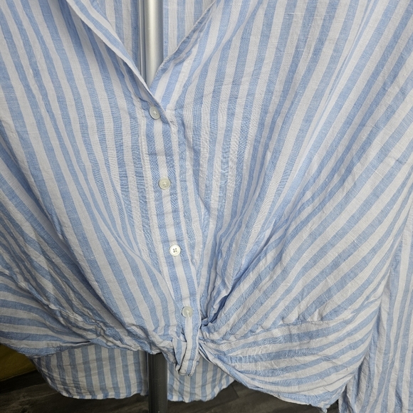 The Group Babaton Adara Linen Blouse Size M - Picture 5 of 10